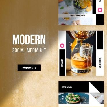 Modern Social Media Kit .  81448