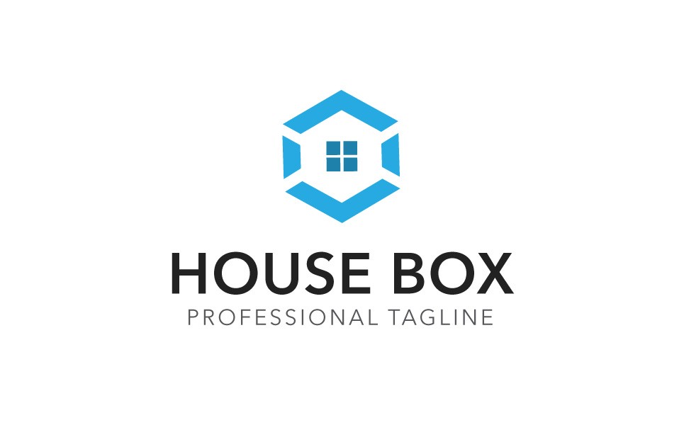 Домовая коробка. Шаблон логотипа. Артикул 98181