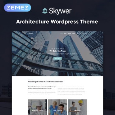 Skywer - Многофункциональный современный элемент архитектуры. WordPress  шаблон. Артикул 78587