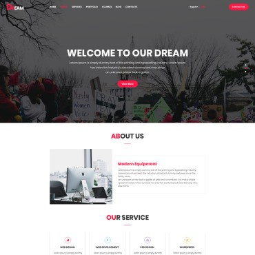 Dream One Page Business. PSD .  66257
