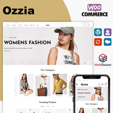 Ozzia - Fashion Premium. WooCommerce тема. Артикул 96091