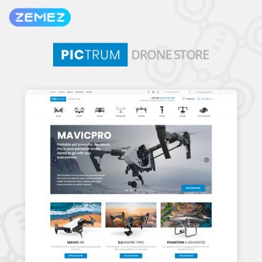 Pictrum - Drone Store ECommerce  . WooCommerce .  77564