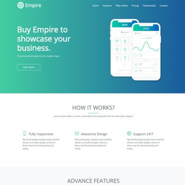 Empire -   Land5 HTML5.  Landing Page.  70600