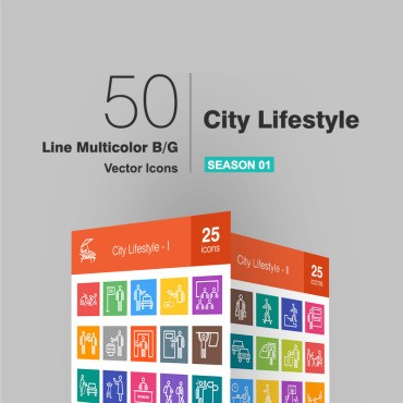 50 City Lifestyle Line Multicolor B / G.  .  94479