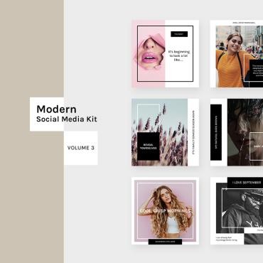 Modern Social Media Kit . Артикул 79638
