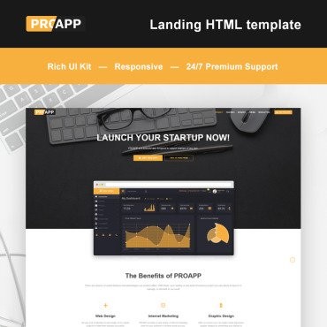 Rocket -   HTML5.  Landing Page.  66600
