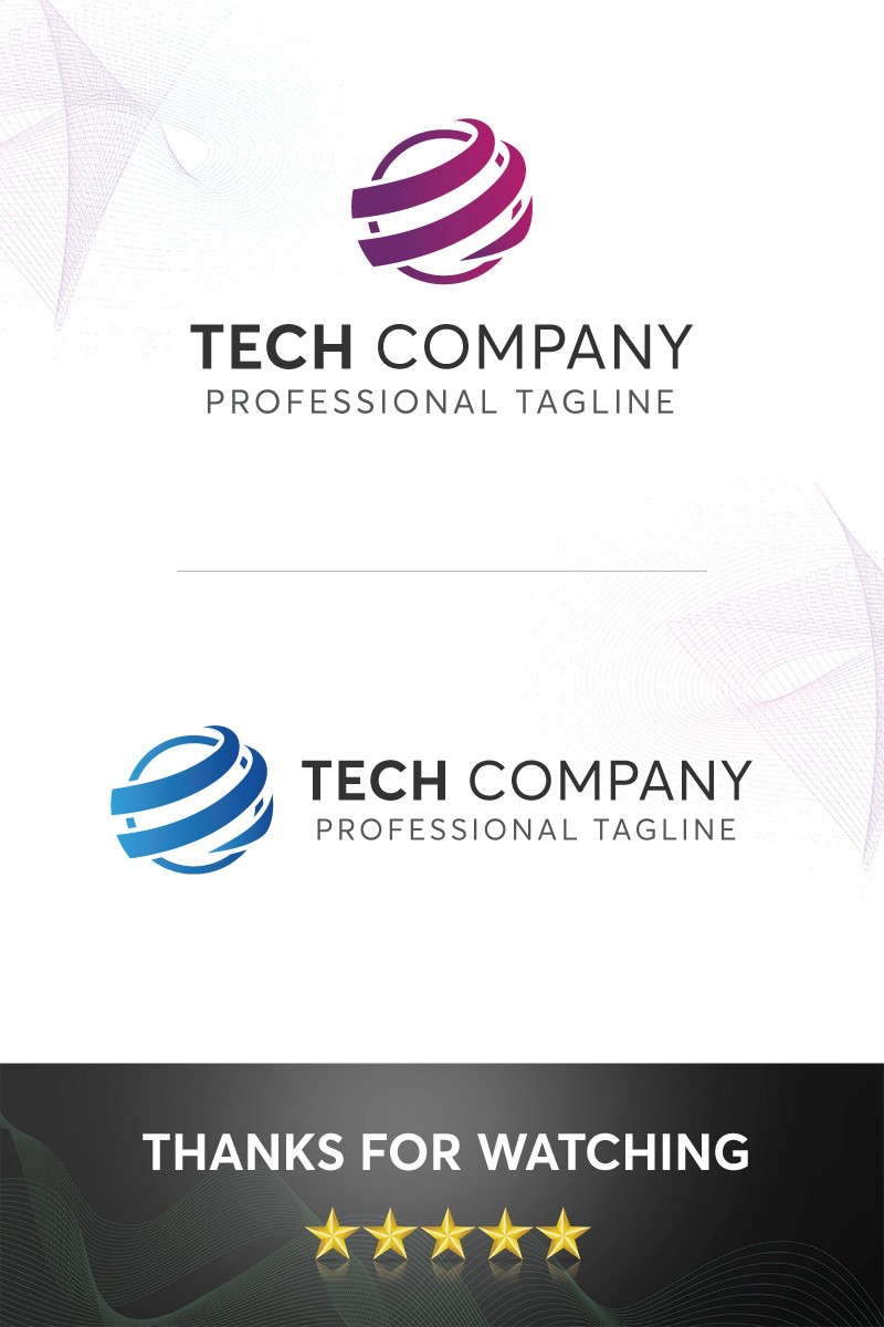 Техническая компания. Шаблон логотипа. Артикул 97800