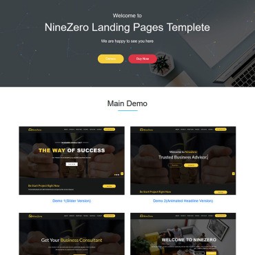 NineZero -    HTML5 .  Landing Page.  71488