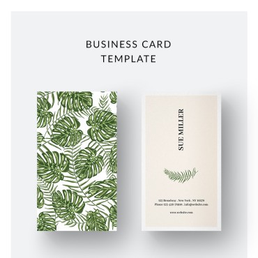 Ботаническая визитная карточка. Фирменный стиль. Артикул 75728