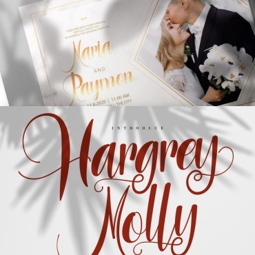 Харгери Молли | Luxury Script. Шрифт. Артикул 87456