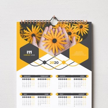 Календарь 2020 с 5 цветовыми стилями. Планировщик. Артикул 93300
