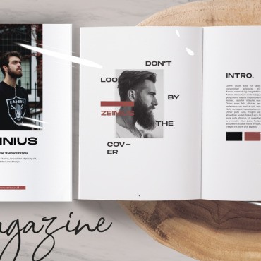 ZEINIUS Design. Шаблон журнала. Артикул 101778