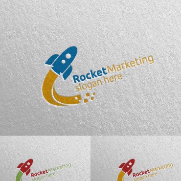 Финансовый консультант Rocket Marketing Design 45. Шаблон логотипа. Артикул 96910