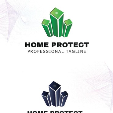 Защита дома. Шаблон логотипа. Артикул 95480