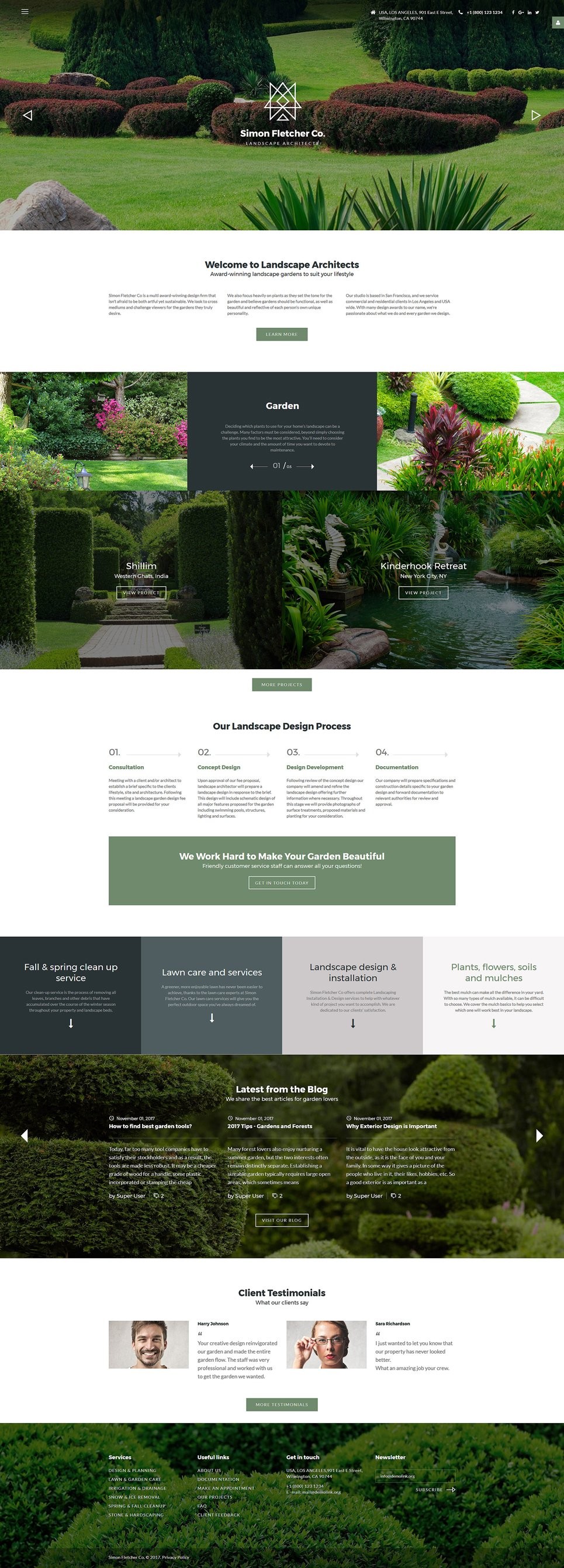 Саймон Флетчер - Ландшафтные архитекторы