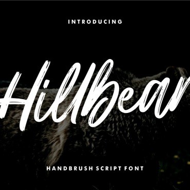 Hillbear - скрипт кисти. Шрифт. Артикул 103918