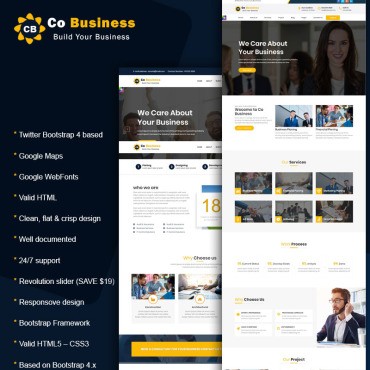 Co Business - , , HTML5  Bootstrap 4.   .  68917