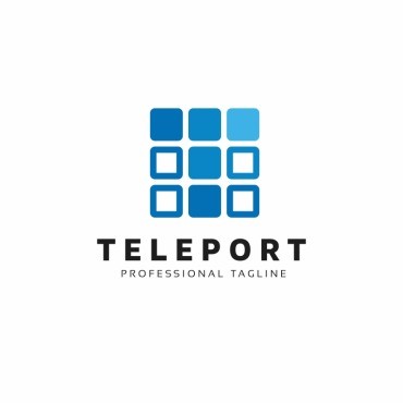 Письмо Teleport-T. Шаблон логотипа. Артикул 85475