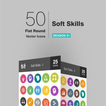 50 Soft Skills Flat Round.  .  91743