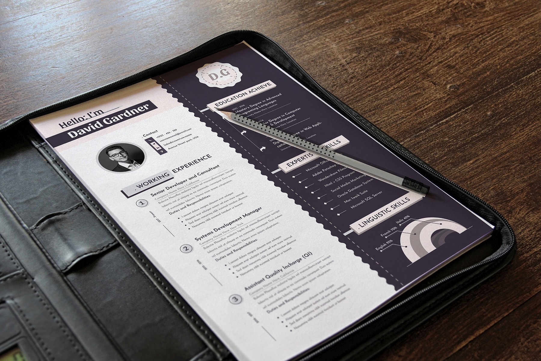 David Modern Word Pages Cv