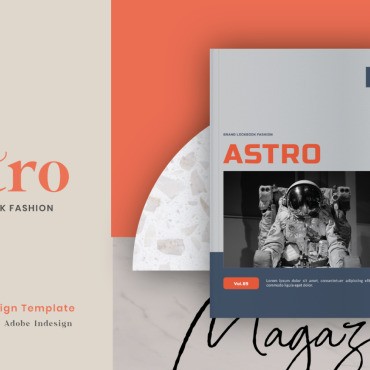 Astro Brand Fashion. Шаблон журнала. Артикул 101780