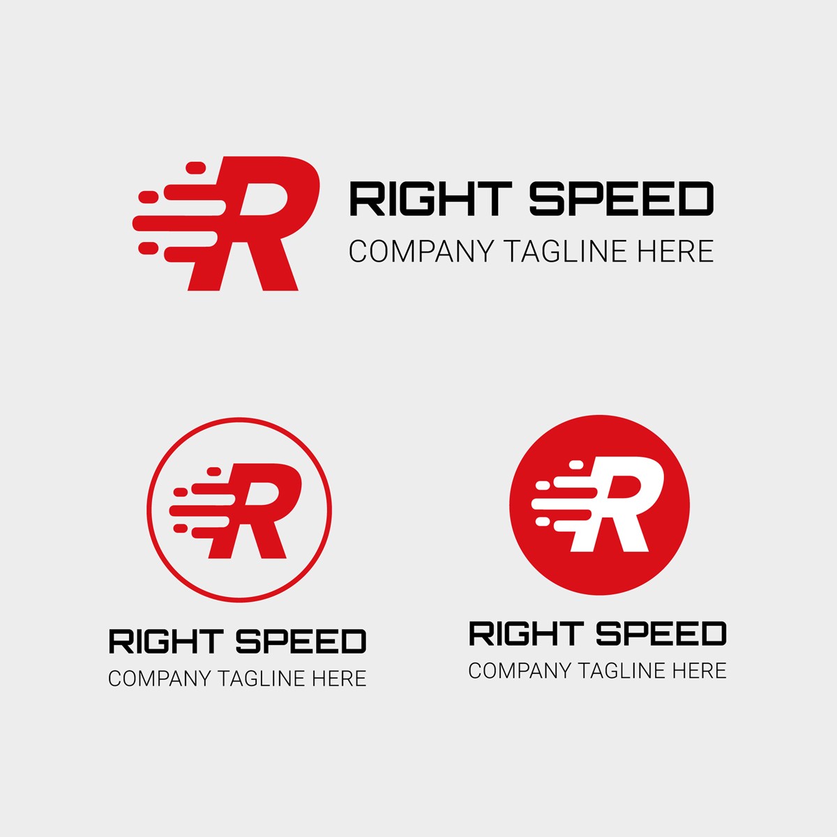 R Speed Letter. Шаблон логотипа. Артикул 95206