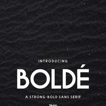 Bolde // Strong-Bold Sans Serif. .  76931