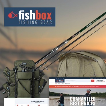 FishBox - Товары для рыбалки. WooCommerce тема. Артикул 67005
