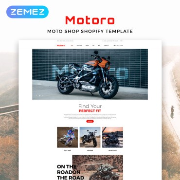 Motoro - Bike Shop eCommerce Modern. Shopify .  82913