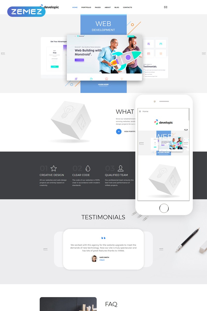 developic - Студия веб-разработки Clean