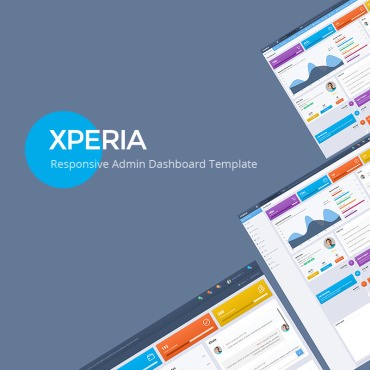 Xperia - Bootstrap Dashboard. Шаблон админки. Артикул 74674