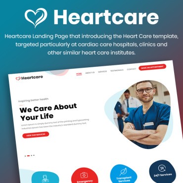 Heartcare Medical Solution. PSD .  88640