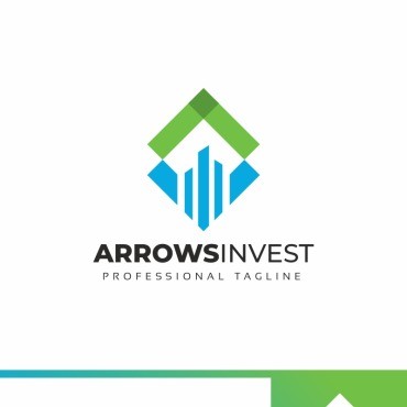 Arrows Invest. Шаблон логотипа. Артикул 87784
