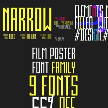 Семейство шрифтов Film Poster. Шрифт. Артикул 79365