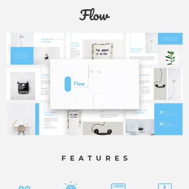 Flow - Creative. PowerPoint .  76291