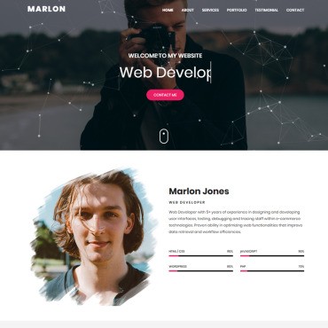 Marlon -   HTML.  Landing Page.  100021