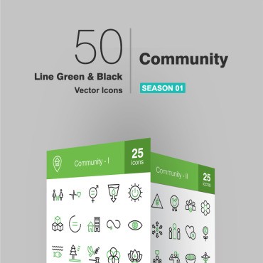 50 Community Line Green & Black.  .  93048