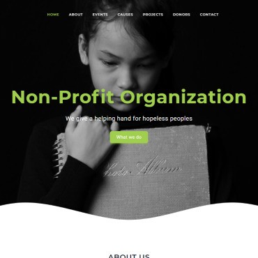  HTML5 Child Charity.  Landing Page.  101096