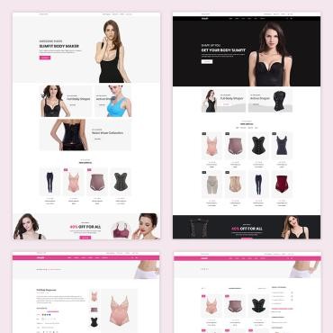 Slimfit - Shapewear электронная коммерция. Shopify шаблон. Артикул 74015