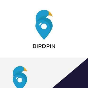Birdpin. Шаблон логотипа. Артикул 91598