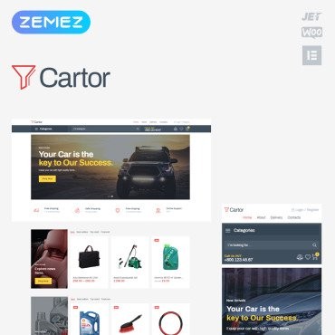 Cartor -  ECommerce Classic Elementor. WooCommerce .  82635