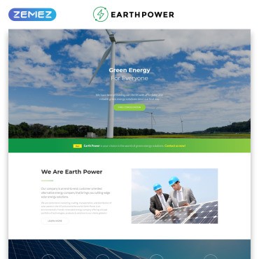 EarthPower -   HTML5.  Landing Page.  71556