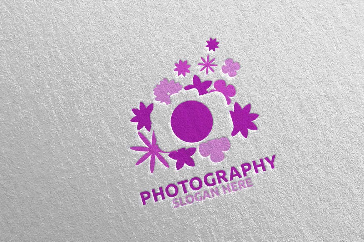 Фотография с цветочной камеры 108. Шаблон логотипа. Артикул 94678