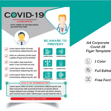 Covid 19 Flyer Design.  .  104214