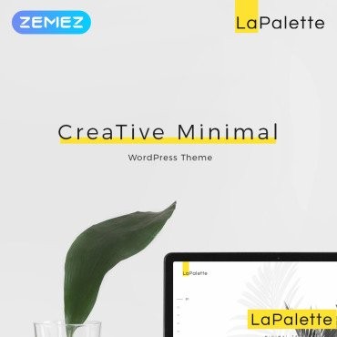 La Palette - креативный минимальный элементор. WordPress  шаблон. Артикул 70285