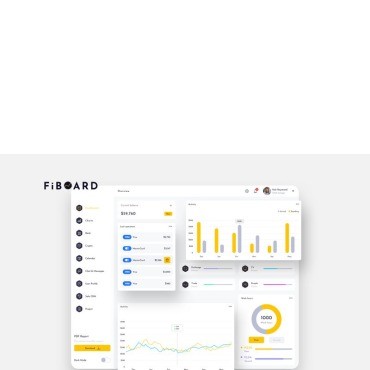 Fiboard Finance Dashboard Ui Light.  .  92785