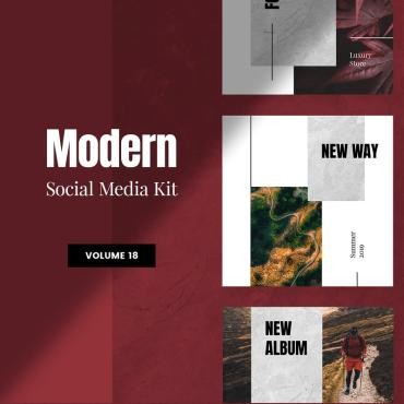 Modern Social Media Kit .  81463