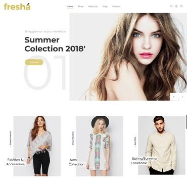 Fresha - Магазин модной одежды. WooCommerce тема. Артикул 71857