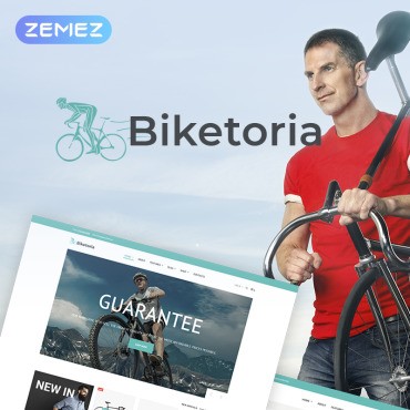 Biketoria- Elementor, магазин велосипедов. WooCommerce тема. Артикул 70647
