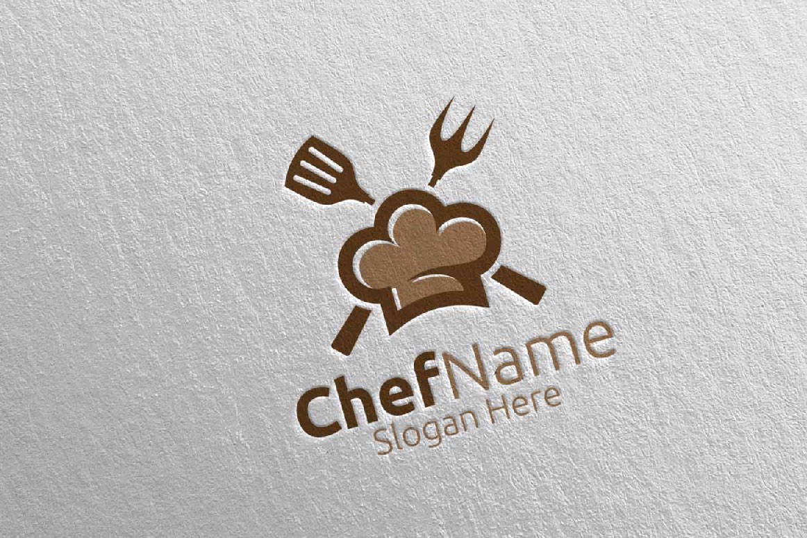 Шеф-повар для ресторана или кафе 26. Шаблон логотипа. Артикул 95262
